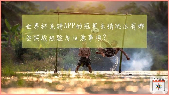 世界杯竞猜APP的冠军竞猜玩法有哪些实战经验与注意事项？