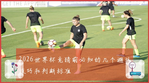 2026世界杯竞猜前必知的几个避坑技巧和判断标准